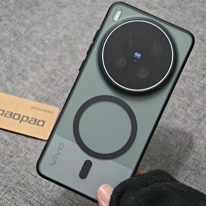 Чехол для Vivo X300 Ultra X300 Pro с MagSafe, магнитный, акриловый, матовый, прозрачный, силиконовый, с ощущением кожи
