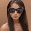 Женские солнцезащитные очки «Кошачий глаз» с УФ-защитой 400 и поляризацией, поликарбонатная оправа, для модных путешествий