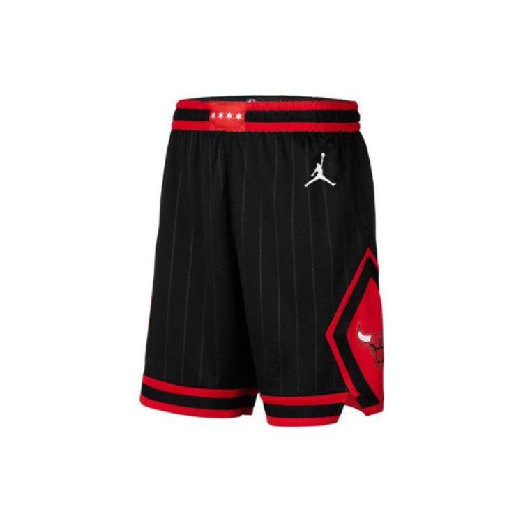 Jordan Шорты баскетбольные прямые средней посадки с логотипом NBA Bulls Team Limited Edition, черные, унисекс, CV9555-010