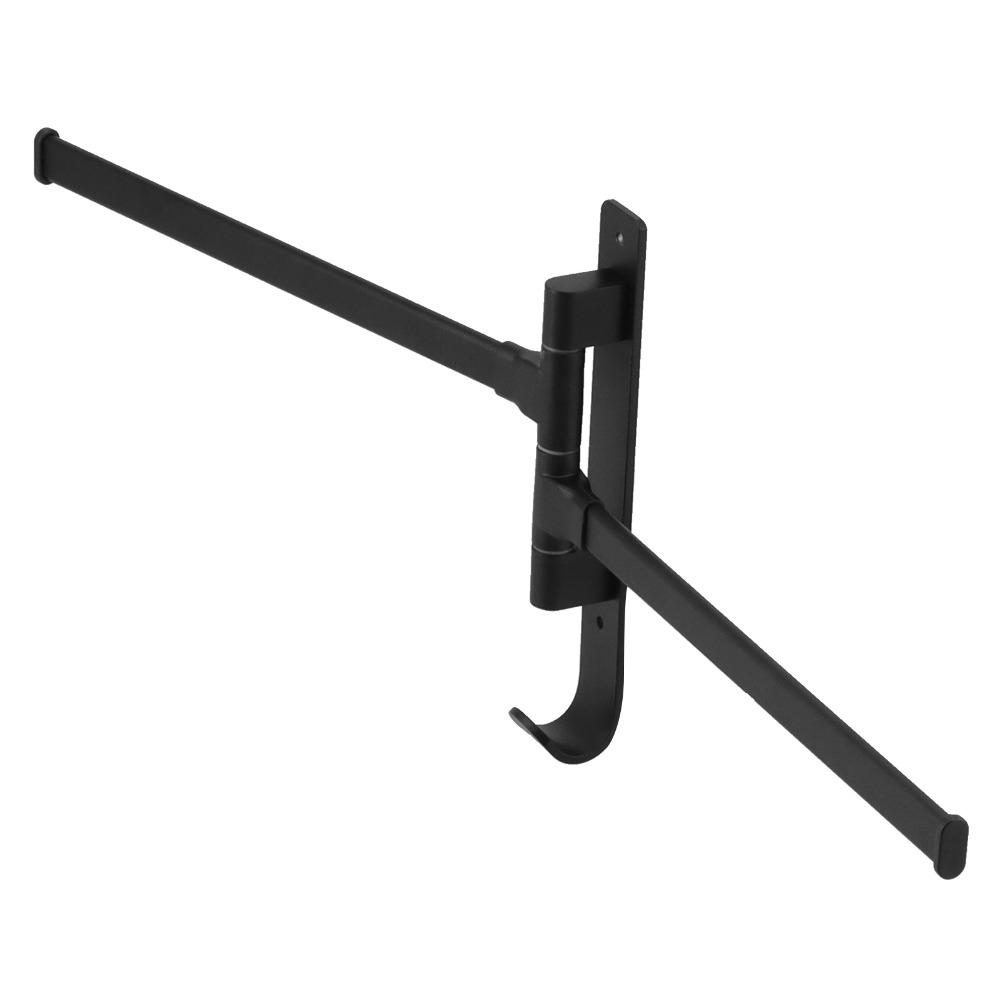 Aluminum Alloy Swivel Towel Rack 2 Arms Rotating Towel Rack Bathroom Kitchen Bedroom Laundry Room