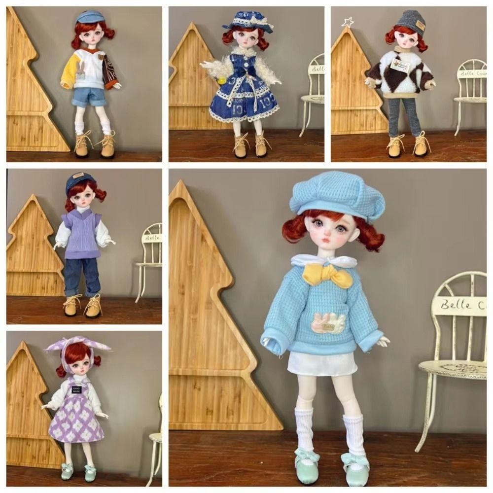Casual Wear BJD Doll Outfit Dress Up Doll Lolita Dress Fashion 30cm Doll Clothes  Girl Gifts