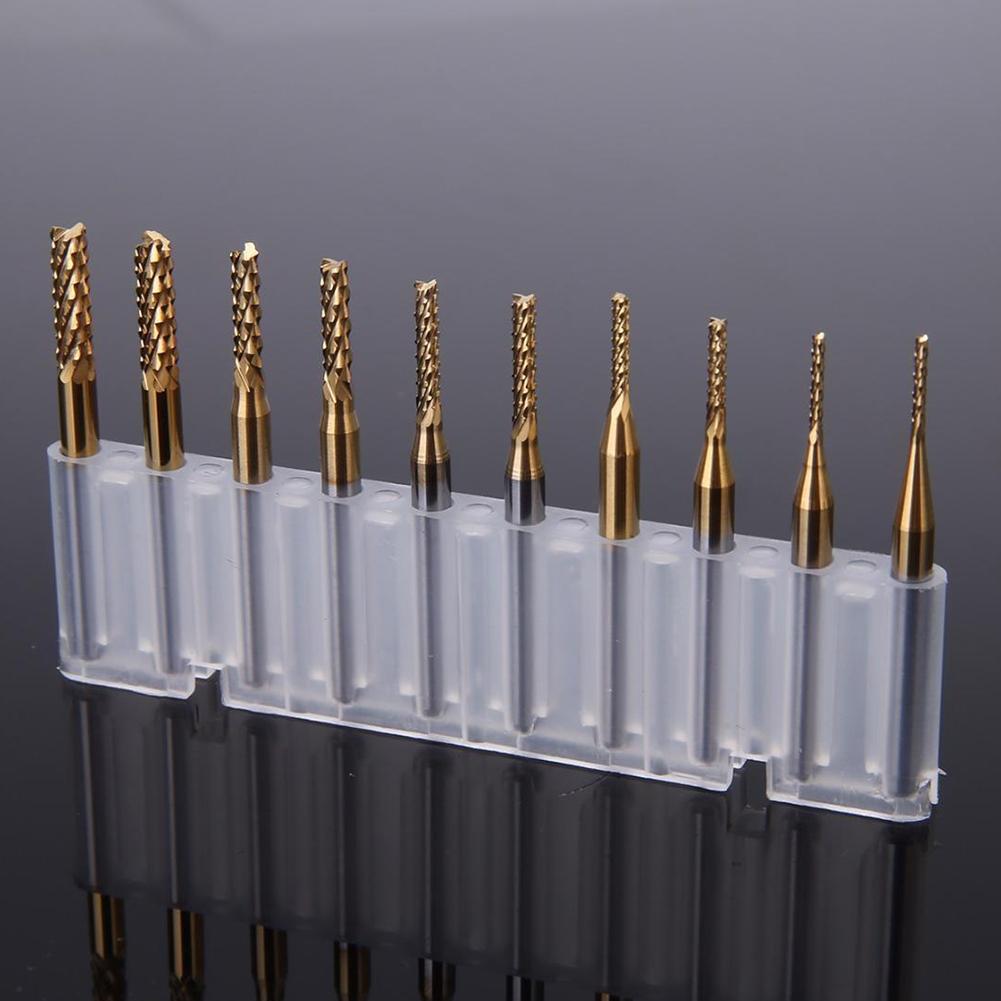 10 шт. Фрезерные инструменты Фреза 3,175 мм / 0,125" хвостовик