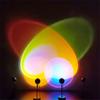Современная фотография закат лампа светодиодная цветная проекция ночник Радуга закат проектор светодиодный солнечный набор