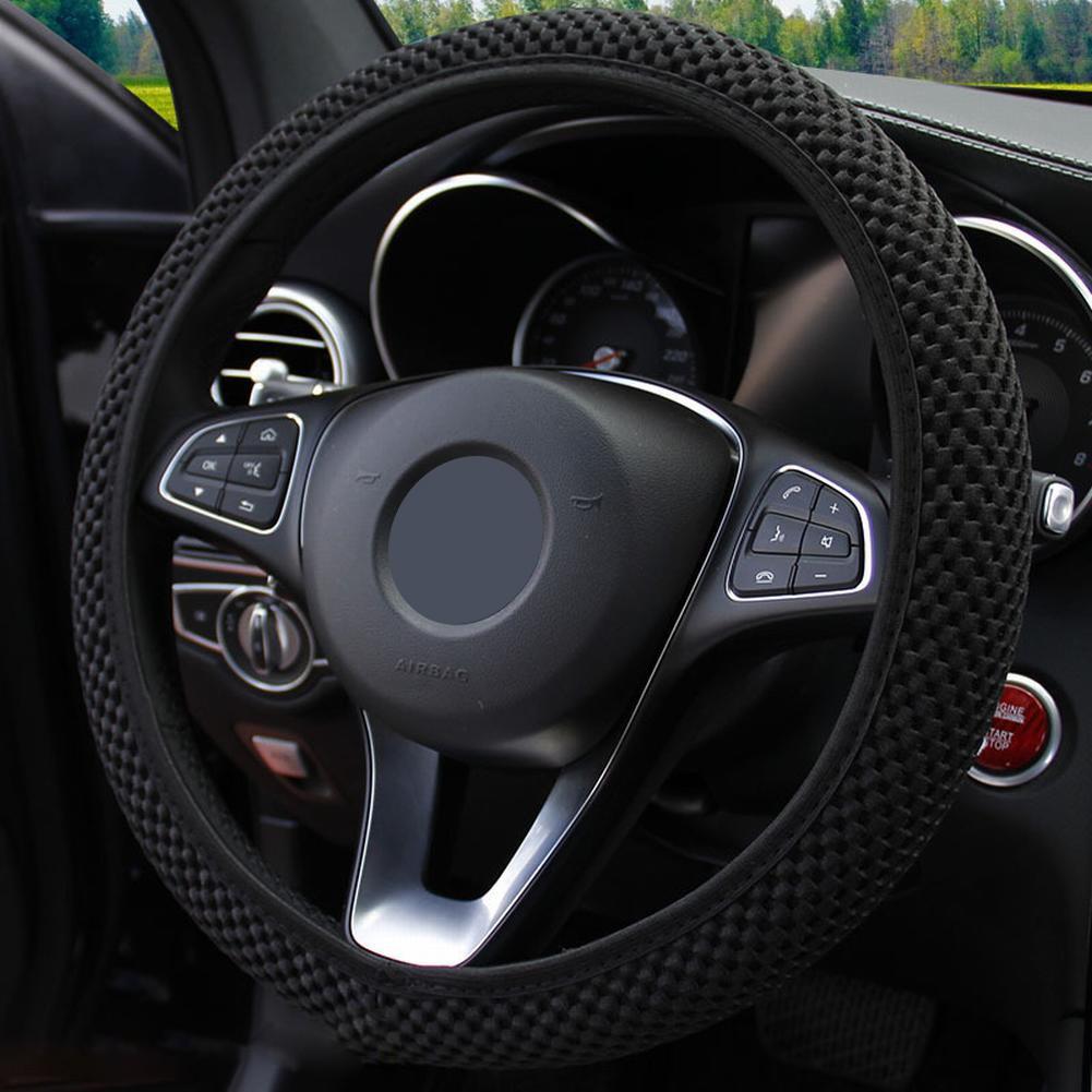 High Quality Anti-slip Wheel Protector Car Steering Wheel Cover 1x New