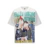 2025 American trendy brand Vall washed old printed short-sleeved hip-hop loose street fashion T-shirt for men and women