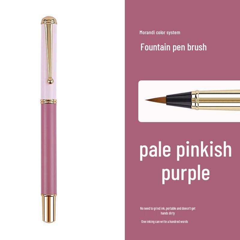 Shanglin Fu Ultra-Fine Soft-Bristle Calligraphy Sheets with Pure Wolf Hair for Small-Script Calligraphy, Ink-Absorbing, Portable, and Elegant Pen.