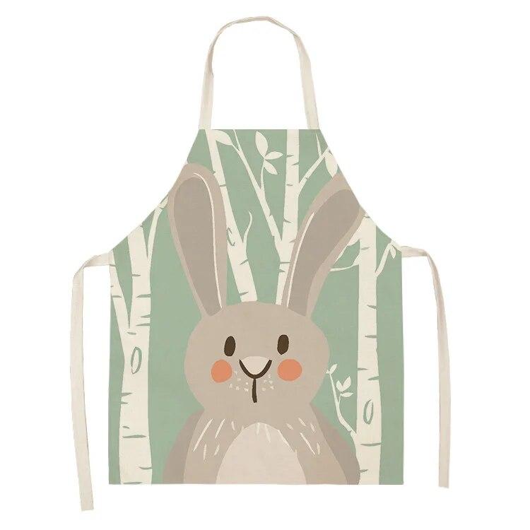 Фартук шеф-повара для приготовления выпечки, фартук с рисунком лисы и животным, аксессуары для приготовления пищи, мужской и женский фартук, фартук для чистки