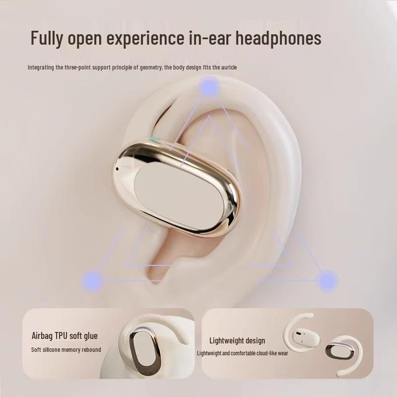 2025 Немецкие спортивные наушники с костной проводимостью Bluetooth - Открытый стиль с заушиной