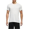 Adidas T Shirts Men's White Crew Neck Moderate Straight Fit CZ0299