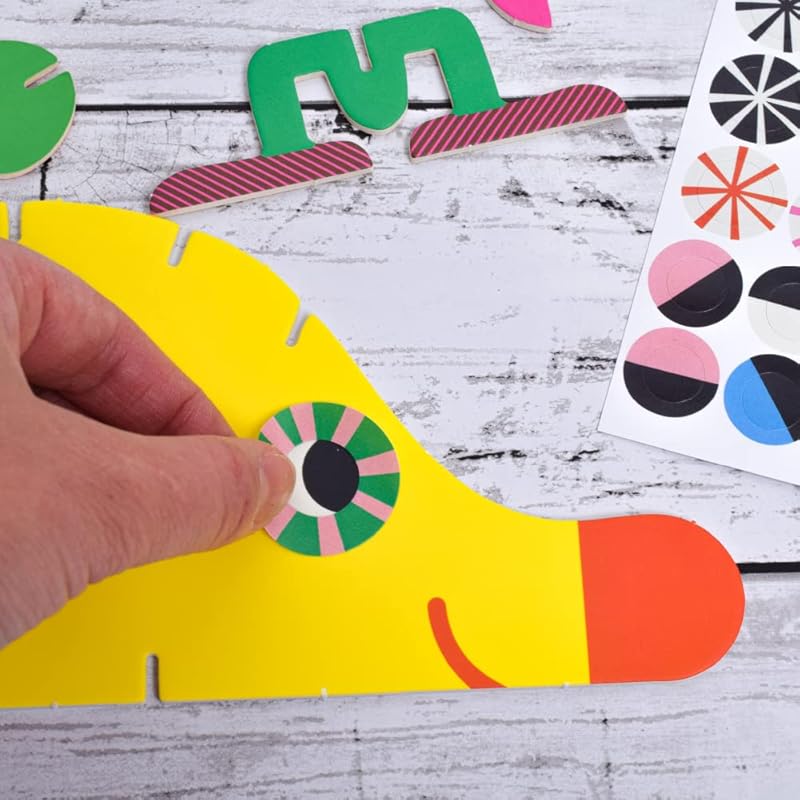 [ DJECO Jeko threading 3D animals ] paper craft Crafts three-dimensional 3 years old animal educational toys present (DJ08983)