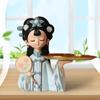 Китайский дворец Девушка Фигурка Главная iving Room Печенье Фрукты