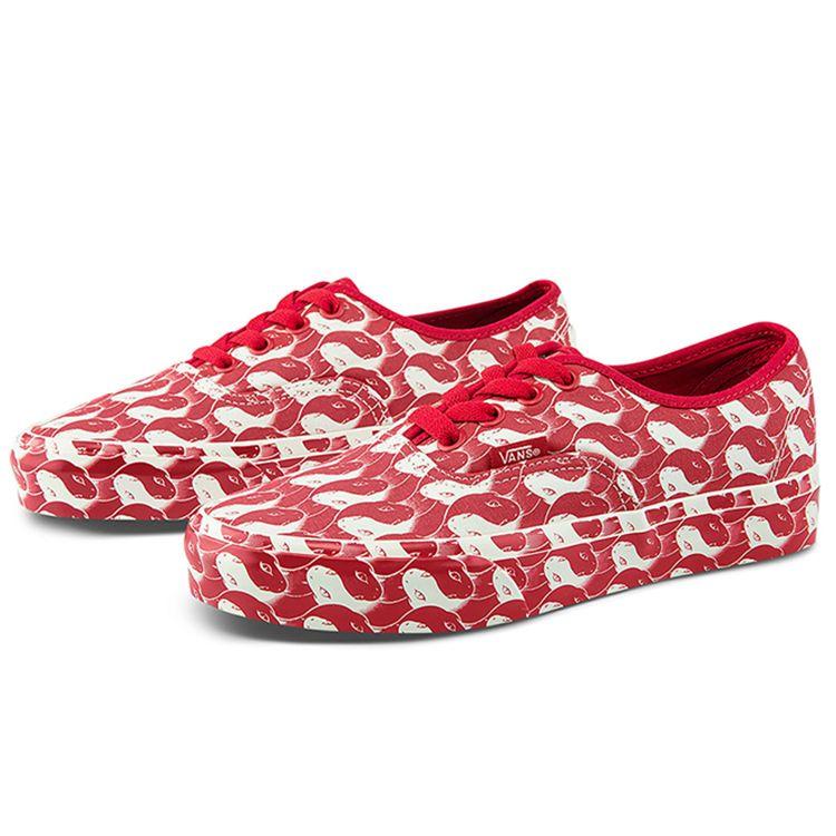 Opening Ceremony x Vans Authentic Snake Checker Унисекс Кроссовки Красный Истинно-Белый VN0A348A43Z