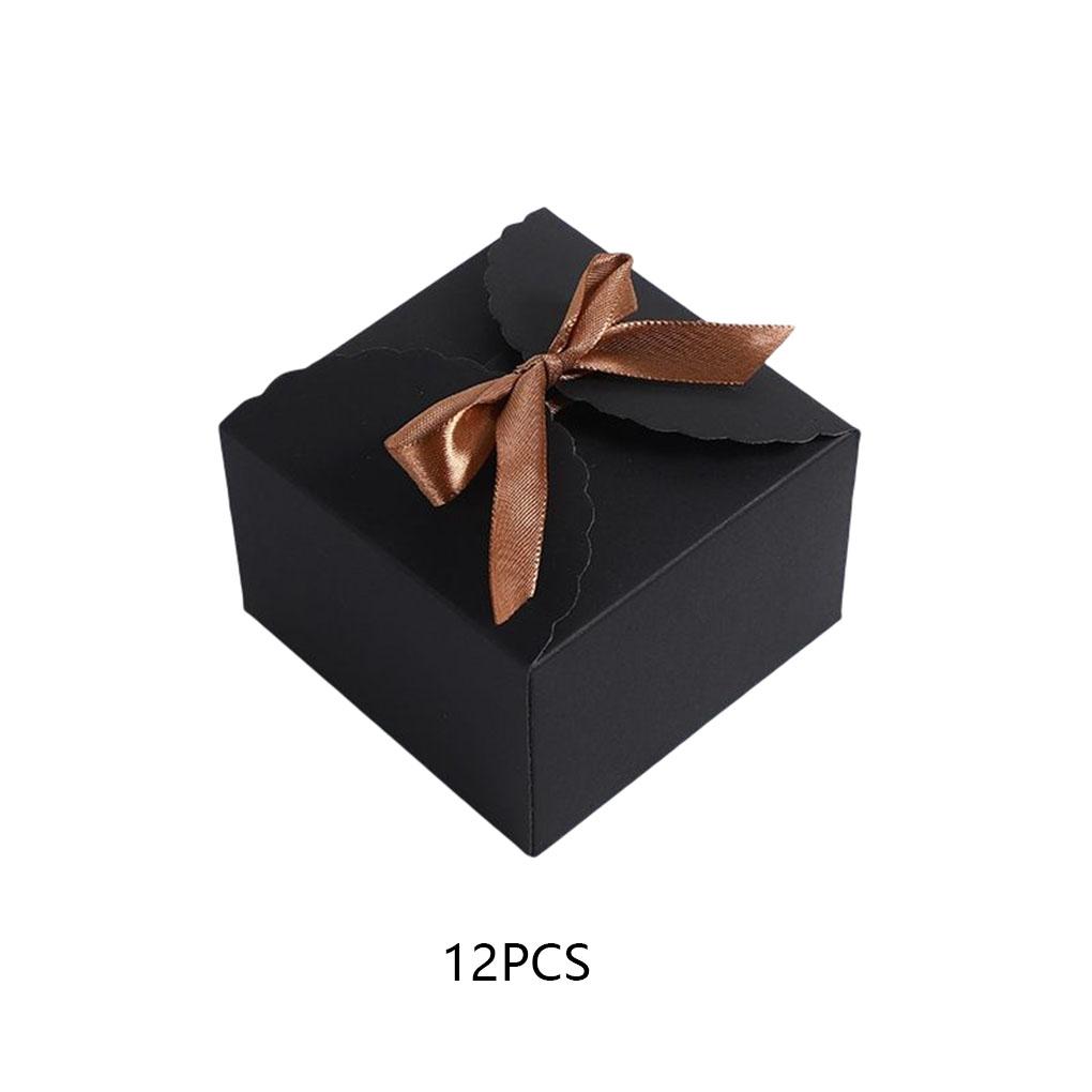 12PCS Gift Box Lightweight Foldable Handmade Large Capacity Package Boxes Handle Bowknot Jewelry Holder Bracelet