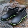 Short Tube Unisex Rain Boots: Lightweight, Waterproof, Low-top Rubber Shoes for Outdoor Use