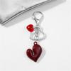 Charming Acrylic Keychain Accessory Attractive Bowknot and Star Strawberry Key Rings Heart Keychain for Daily Use