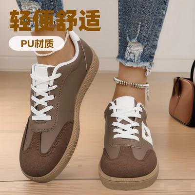 Внешнеторговые белые женские туфли большого размера, легкие и удобные, с нишевым дизайном и чувством стиля, повседневные туфли на шнуровке спереди, спортивная обувь