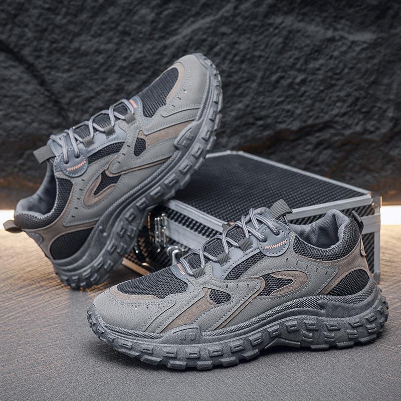 Мужская весенняя дышащая сетчатая обувь, нескользящая и износостойкая спортивная рабочая обувь