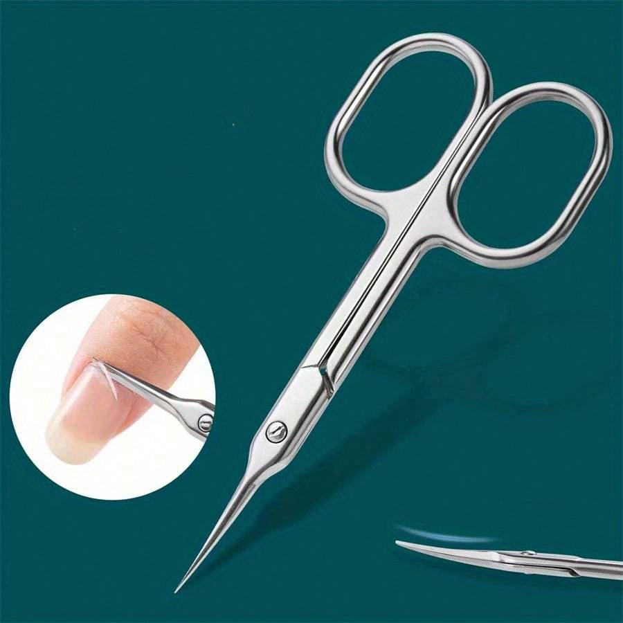1 шт. Кусачки из нержавеющей стали для удаления ороговевшей кожи и кутикулы, Предварительная обработка для маникюра, Ножницы для бровей и красоты для домашнего салона, Принадлежности для ногтей, Инструменты для ногтей