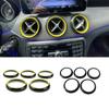 Car Air Condition Air Vent Outlet Ring Cover Trim Decoration Fit For Mercedes Benz GLA X156 CLA C117 Class
