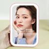 LED Touch Screen Makeup Mirror Folding Mirror Lighted Makeup Mirror 3 Colors Light Modes USB Rechargeable Cosmetic Mirror Tools
