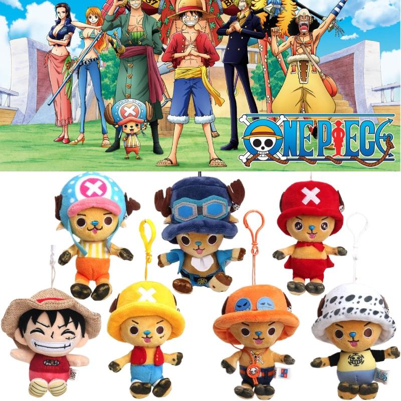 Оригинальный плюшевый кулон One Piece, милый и мягкий брелок с мультяшным персонажем