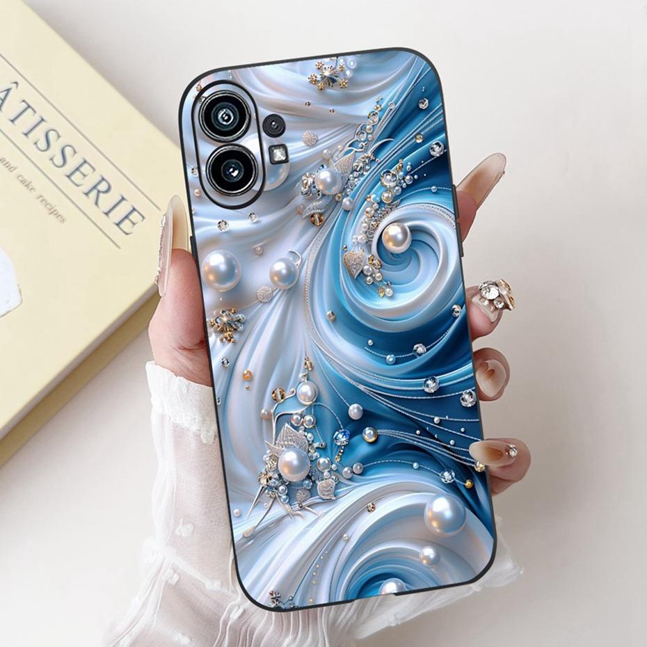 Модный Чехол-Картина Для Nothing Phone (1) Черный Мягкий Силиконовый Чехол Для Nothing Phone One Phone1 Чехлы Бамперы