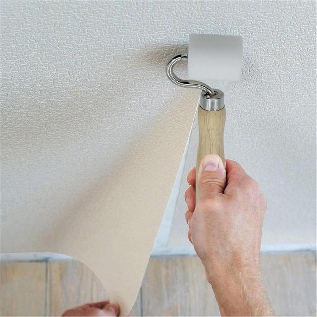 Wallpaper Seam Roller Sound Deadening Double Head Paper Smoother Wheel Seam Roller For Wallpaper For Printmaking Crafting