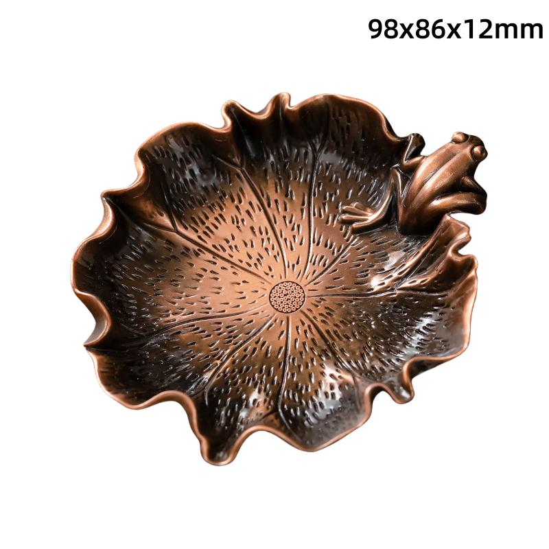 1 шт. ретро латунная лягушка для медитации дзен маленькая статуэтка украшение для домашнего стола чайная курильница для домашних животных медное украшение скульптура животного подарок