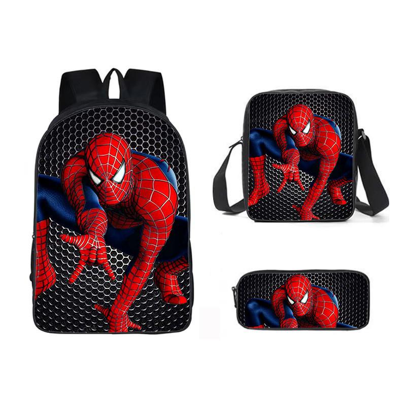 Backpack Three Piece Set Waterresistant Material Kids For