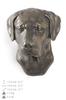 Labrador Retriever - Dog statue, hanging bust, unique decoration for dog lover by Art-Dog brand