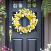 Spring Simulation Wreath Door Hanging Courtyard Fake Flower Wall Decoration Flower Home Wedding Floral Rattan Decoration Props