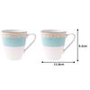 Кружка Noritake 295 куб. см, синяя, гудящая, безопасная для микроволновой печи, 2 шт., тонкий фарфор (Парный набор) П5355Л/1645