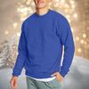 Men's Casual Fashion Comfortable Solid Color Round Neck Pullover Sweatshirt Sweatshirt
