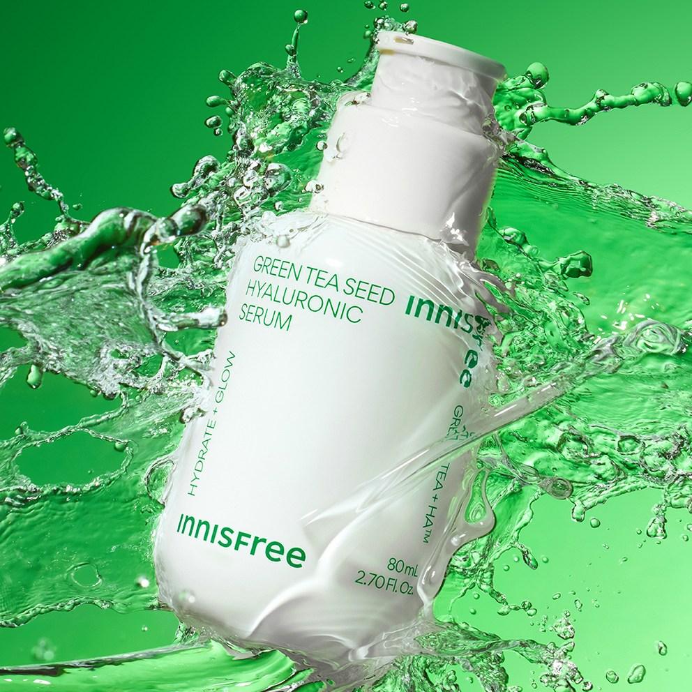 Сыворотка Innisfree с семенами зеленого чая и гиалуроновой кислотой, 80 мл