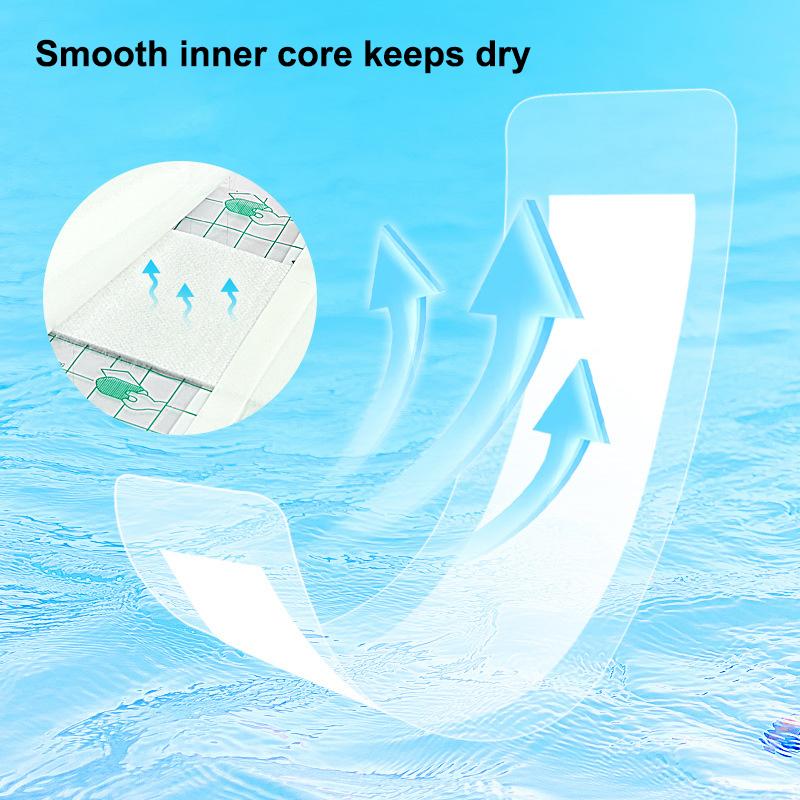 Прямоугольные гигиенические вкладыши из ПУ для купальников, водонепроницаемые, с клейким слоем, для женщин и девочек, защитные, для плавания, личные патчи