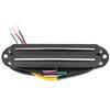 Musiclily Pro Alnico 5 Hot Rails Хамбакер Super для Stratocaster Электрогитары Черный Звукосниматель Single-Size, 13.2K Дисторшн, Гитар,