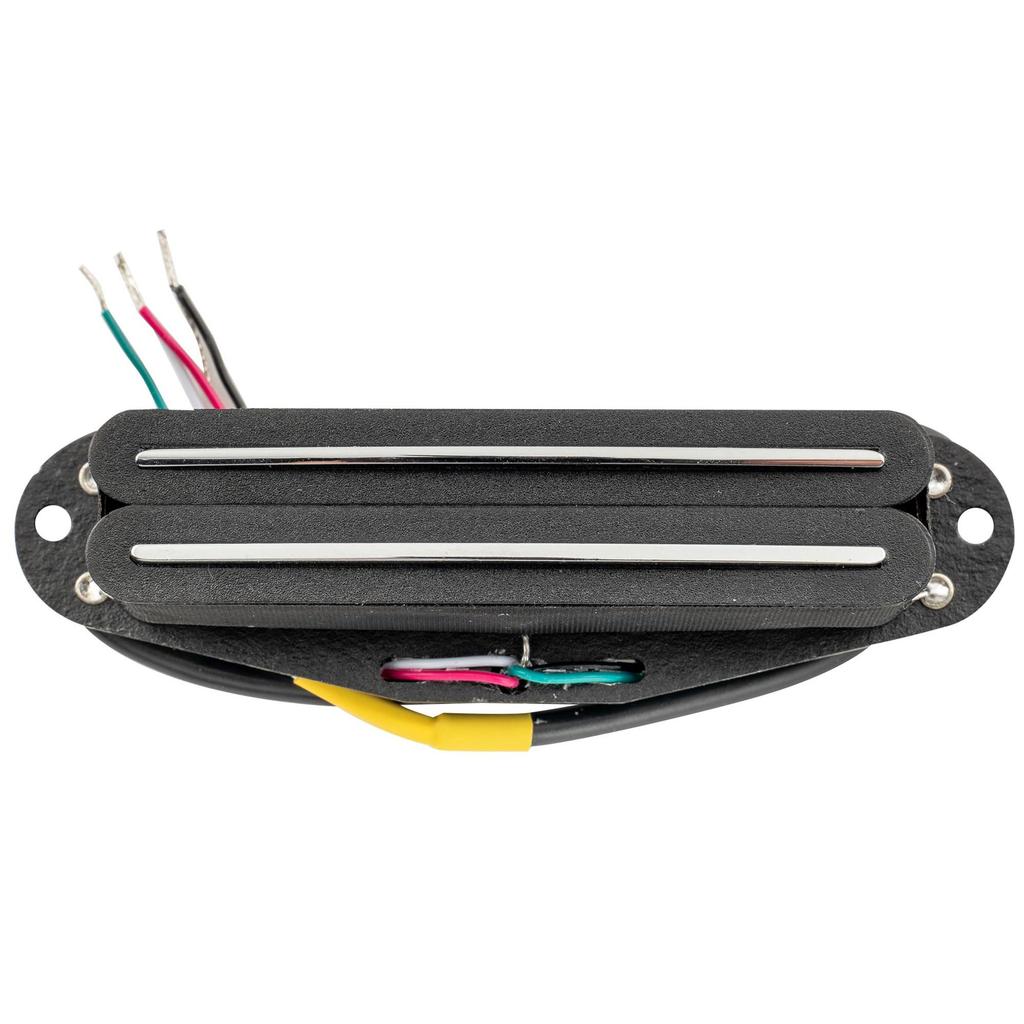 Musiclily Pro Alnico 5 Hot Rails Хамбакер Super для Stratocaster Электрогитары Черный Звукосниматель Single-Size, 13.2K Дисторшн, Гитар,