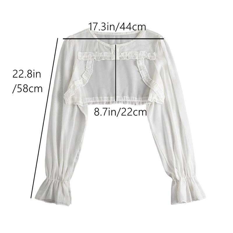 1 шт. шифоновая шаль в национальном стиле, универсальный чонсам с дисковой пряжкой, женский солнцезащитный декоративный воротник, накладной воротник, разноцветный