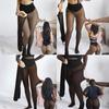 Women Fleece Lined Leggings One-Seam Warm Fake Sheer Tights Tummy Control Thermal Leggings for Dating Party Work