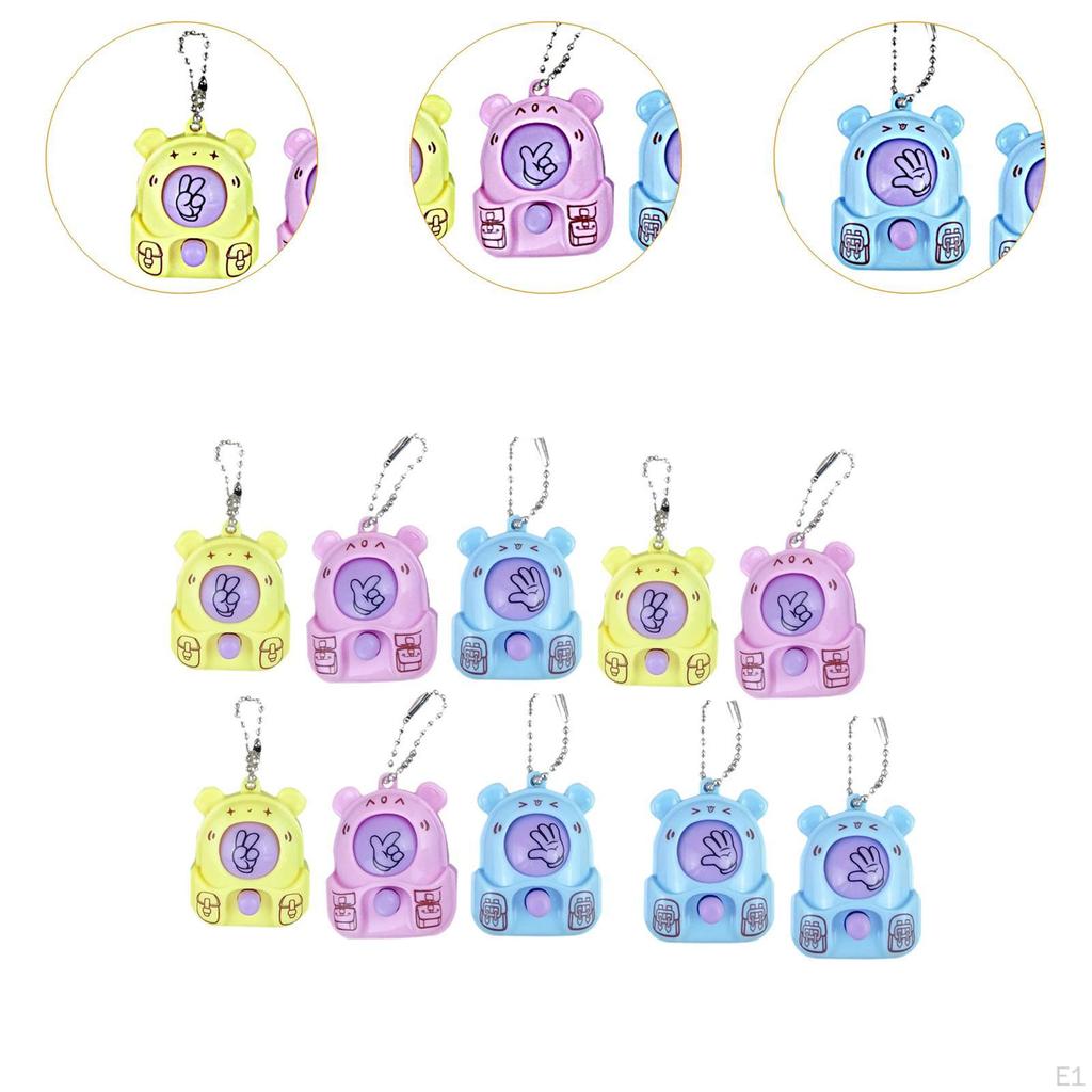 10x Scissors Rock Paper Guessing Boxing Toy Accessories Props Cartoon Game Mini