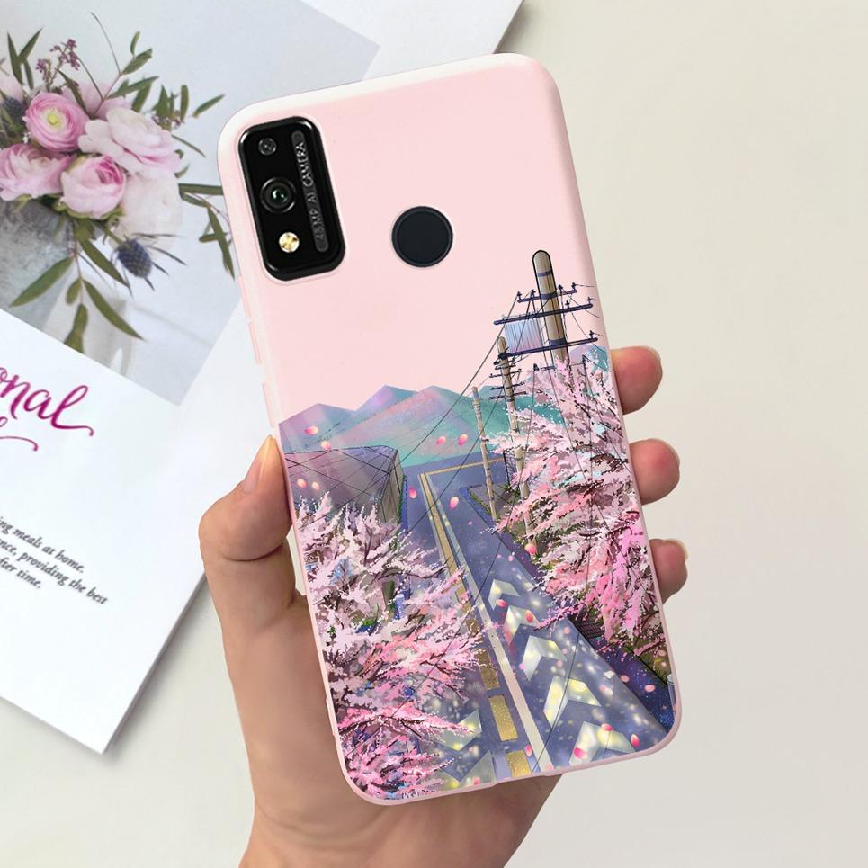 Мягкие силиконовые чехлы для Huawei Honor 9X lite Чехол JSN-L21 JSN-L22 JSN-L23 Coque Fundas Роскошный дизайн с узором Мягкий силиконовый чехол