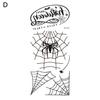 Fake Tattoo Easy To Use Eco-friendly Waterproof Sweat-proof Fun Body Art Tool Lightweight Halloween Spiderweb Body Sticker for Party
