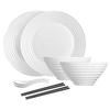 Luminarc Закаленное белое нефритовое стекло Набор столовой посуды из 8 предметов