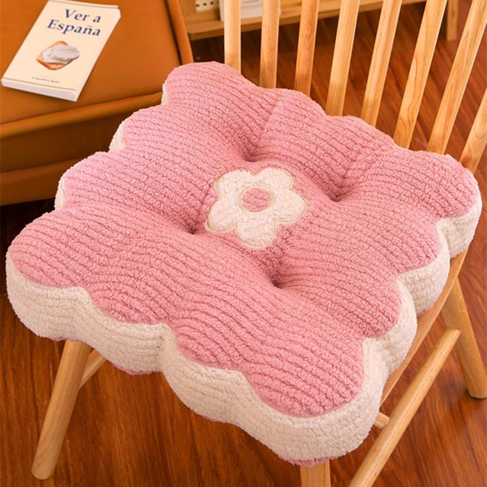 Soft Cotton Seat Cushion 40*40cm Chair Seat Cushion Square Office Chair Pad for Home Office Sofa