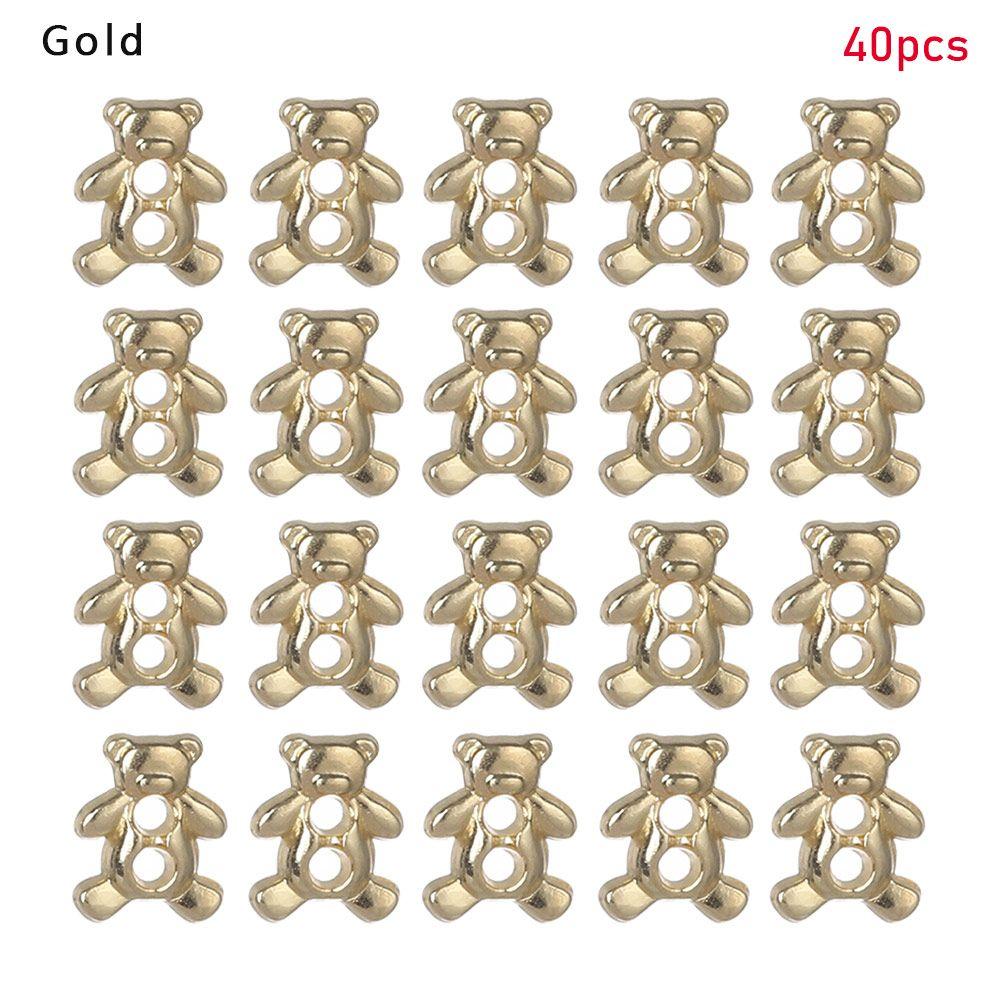 Craft Bear Pattern Decoration DIY Doll Clothes Mini Buttons Clothing Sewing Buckle Metal Buckles