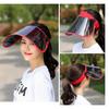 Women Sunhat Block Sunlight Anti-UV Rotary Face Shield Empty Top Visor Clear Visual Field Sun Hat Face Protection Cover Cycling Sunshade Cap