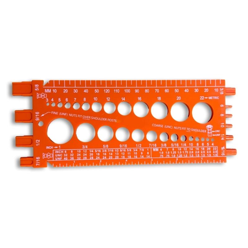Удобный измерительный прибор для проверки резьбы болта, измерительный инструмент, тестер для измерения резьбы болта и метрической системы, проверочный винт, гайка