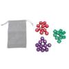 Plastic Dice Set with 20pcs 12 Sided Dices 10pcs 6 Sided Blank Dices Storage Bag for Table Games