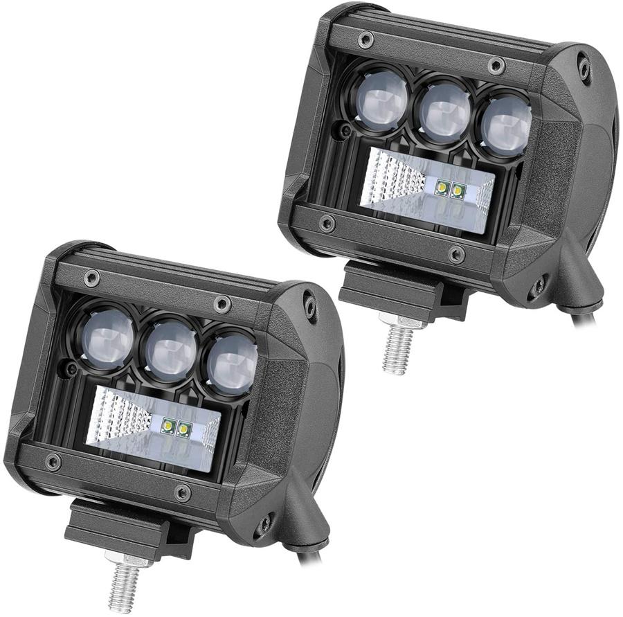 2 шт. 4'' 160 Вт 16000 лм CREE светодиодная световая балка Четырехрядная Точечный Заливной луч Кубики Рабочий свет