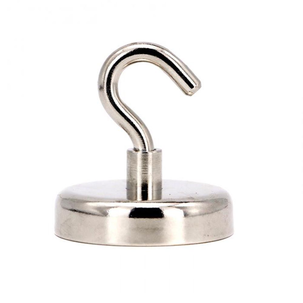 4pcs Powerful Strong Magnetic Hooks Heavy Duty Neodymium Refrigerator Surfaces Not Scratch Magnet
